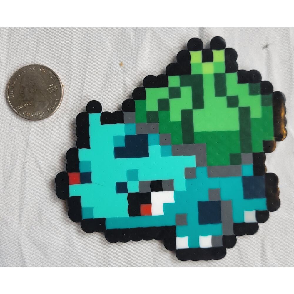 Bulbasaur Menu Icon Pokemon Perler Bead Pixel Art
